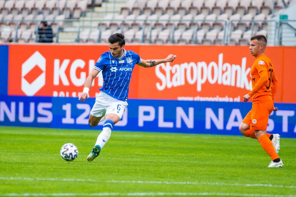 karlo muhar w meczu z zagłębiem